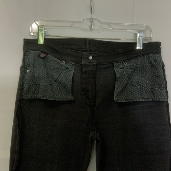 Victoria's Secret Black Denim VS MID RISE SIREN size 8 very good pre-owned cond. - Picture 9 of 13